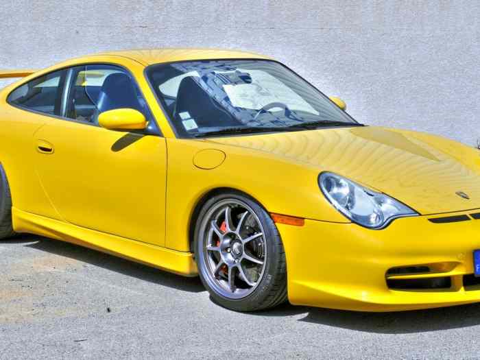 Porsche 911 996 GT3 MK2 Yellow Speed 3.6L 381 cv 0