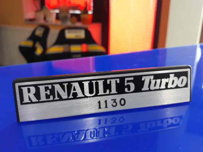 renault 5 turbo 1 tdc tableau de bord monogramme r5 t1 logo 0