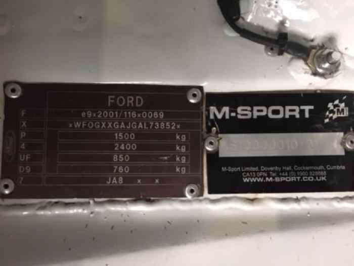 Ford Fiesta S2000 4X4 302 BHP Numéro de carrosserie 31 2