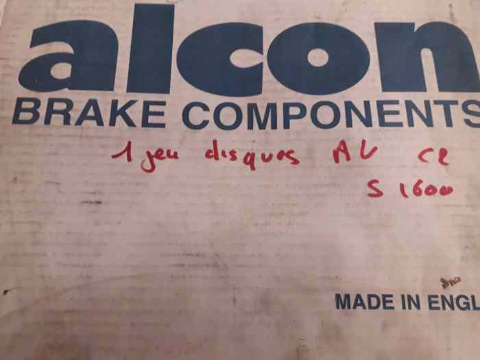 Disques alcon C2 S1600 355mm 1