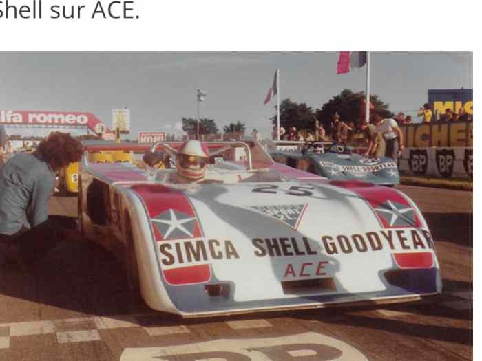 Sport Proto ACE Coupe Simca Shell 1974 1