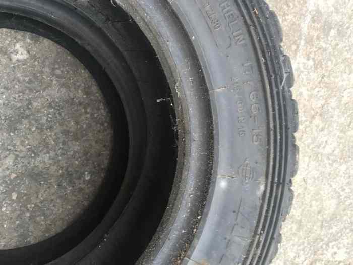 4 x Pneus Terre Michelin TZL80 / 215-60 r15 3