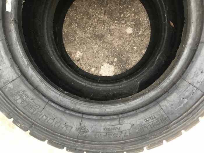 4 x Pneus Terre Michelin TZL80 / 215-60 r15 1