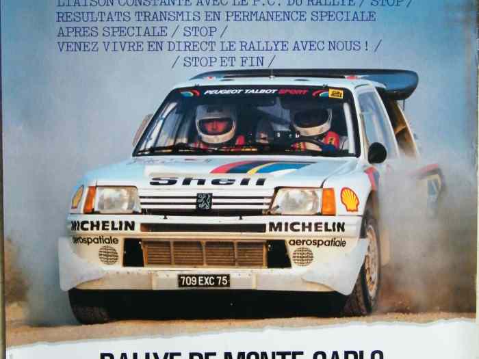 Peugeot 205 T16 Groupe.B WRC 1984-1985 affiches originales 3
