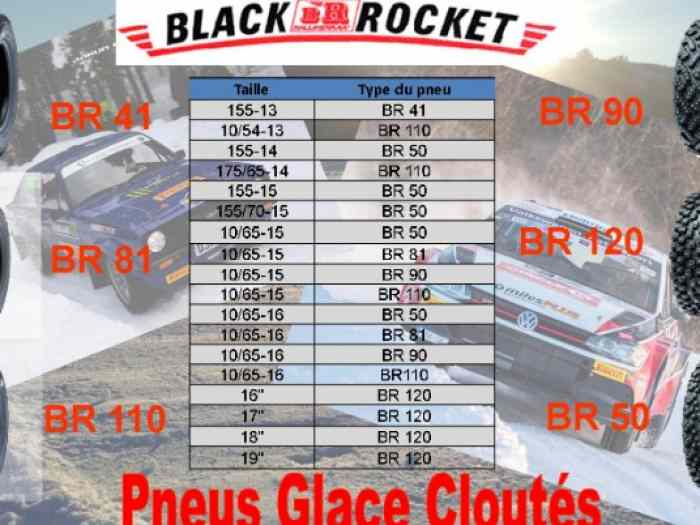 Pneus cloutés 10/54-13 Black Rocket BR110 - POLYCAR CONCEPT SPORT