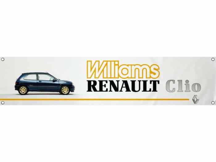 Poster bache clio williams - pièces et voitures de course à vendre, de  rallye et de circuit.