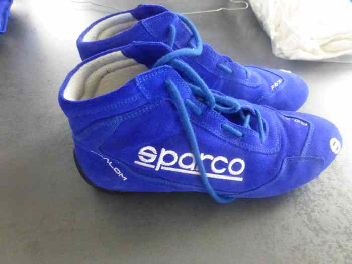 chaussure rally sparco rb.3.1 bleu etat neuf servi 1 fois taille