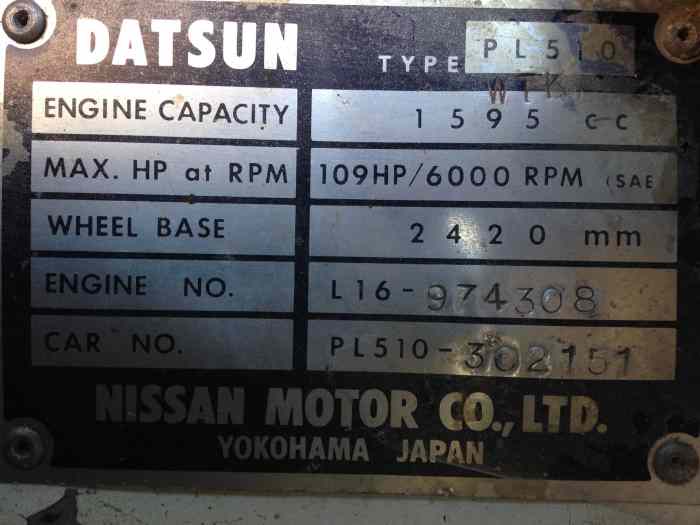 Datsun 510 1600 SSS 5