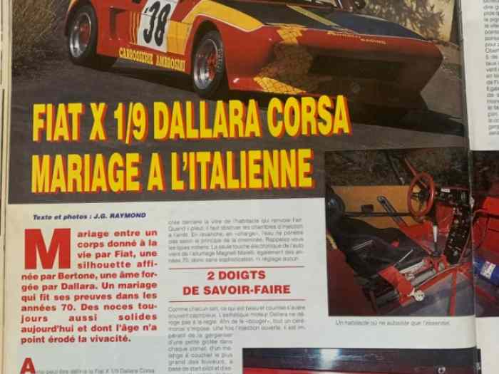 Fiat X1/9 Dallara chassis roulant 3
