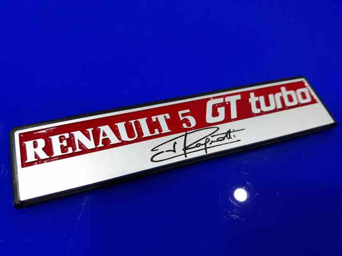 renault 5 gt turbo tableau de bord alu monogramme Ragnotti 1