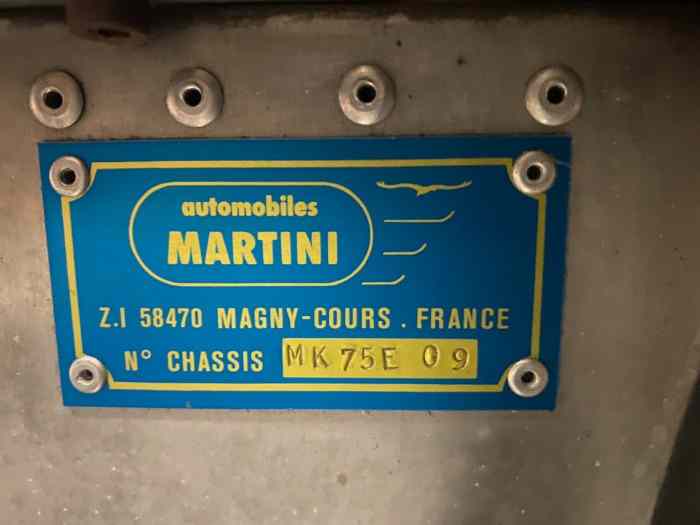 À VENDRE monoplace MARTINI MK 75E 2