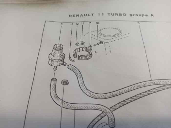 bocal de direction assistée R11 turbo groupe A 1