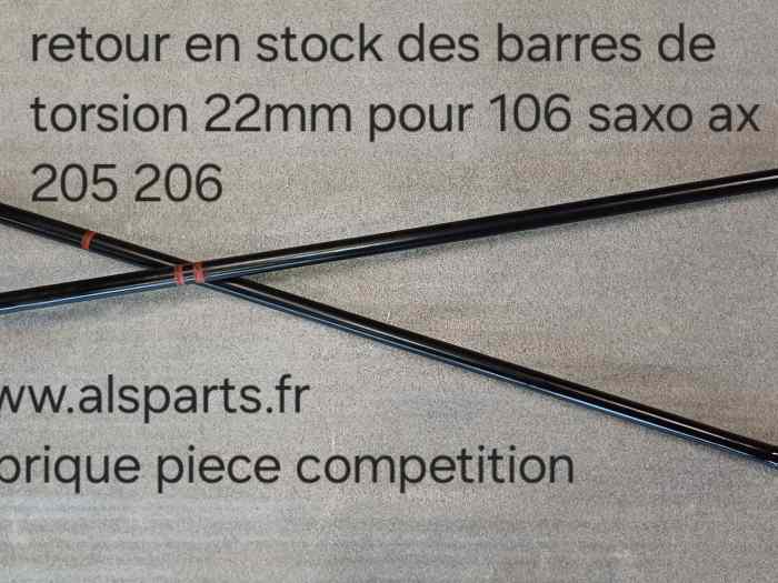 Barre de torsion 106 saxo Ax 22mm