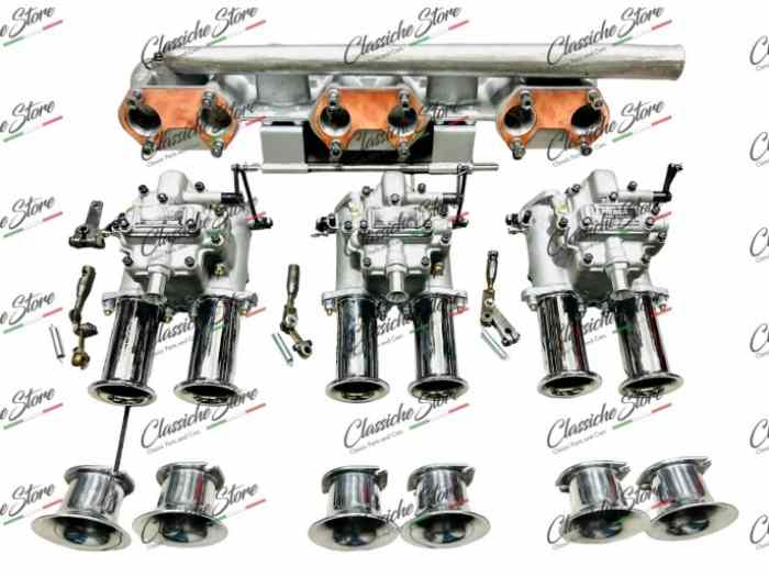 Triple set Weber 40DCO3 Jaguar C-Type Le Mans 1