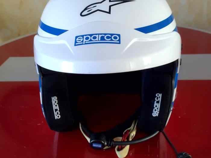 Casque jet Sparco 1977 RJ-3I Hans Rallye Fia 2