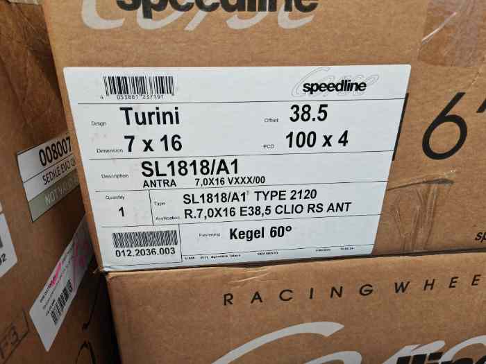 Jantes neuves SPEEDLINE TURINI en 16 1