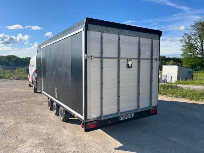 Remorque porte voiture fermée VEZEKO SKL 3500 kg 475x220x200 - En stock 1