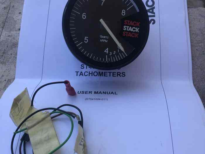 STACK st400 rev counter 0-3-8 80mm