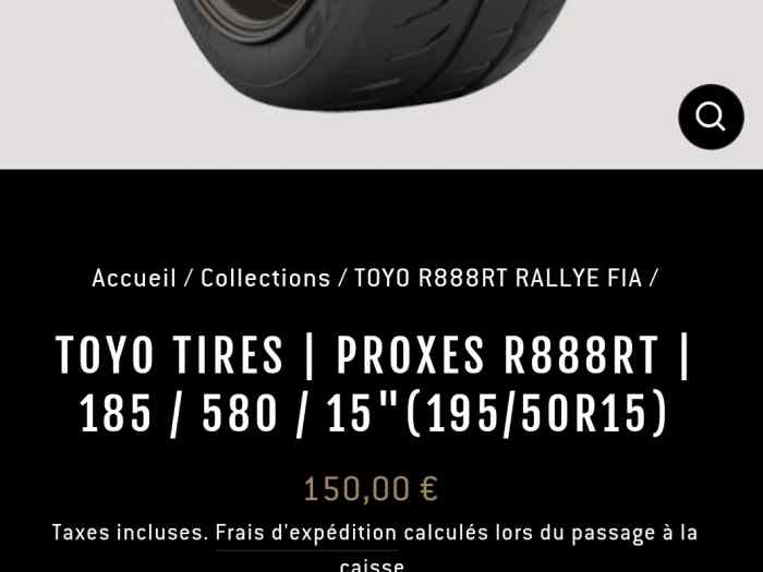 Pneus toyo r888 rt 3