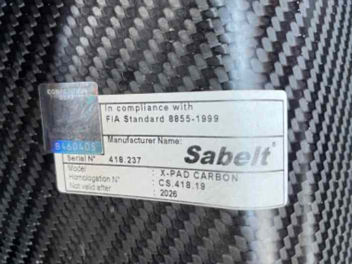 Baquet sabelt Carbon 3