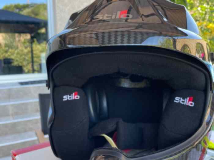 Casque stilo wrc Carbon piuma + Hans h...