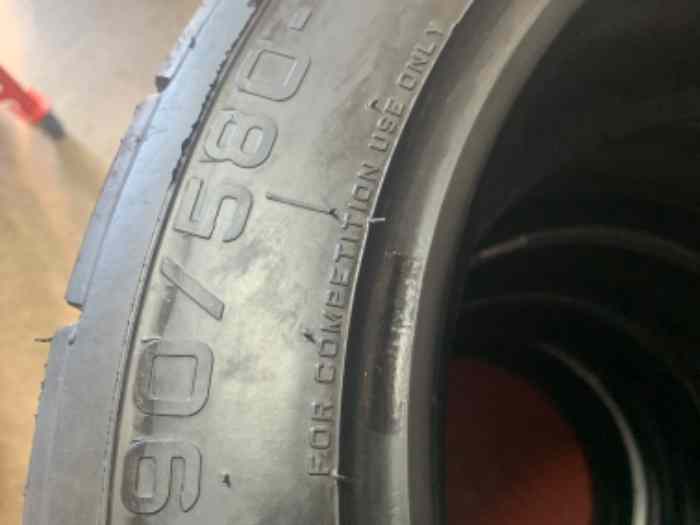 4 Pneus pluie Pirelli N3 190/580-15 utilisé en couse de cote 3