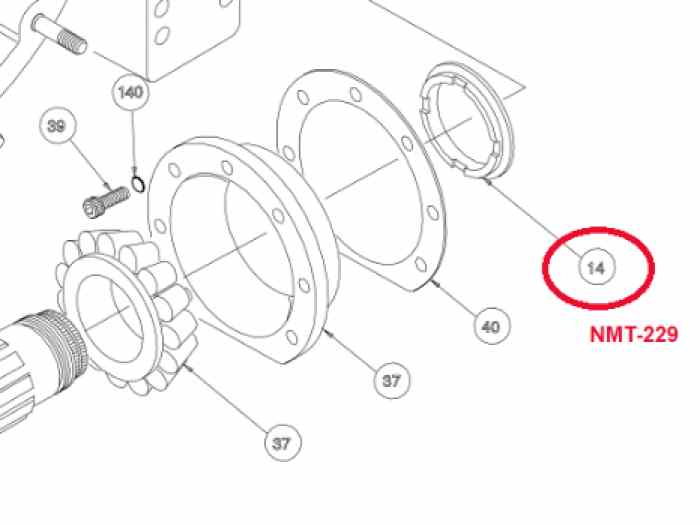 HEWLAND - CALE PRECHARGE ROULEMENT DE COUPLE NMT - NMT-229 NEUF