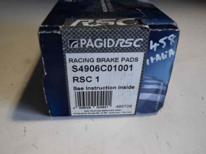 PAGID S4906C01001 RSC1 PLAQUETTE AR FERRARI 458 CARBON 1