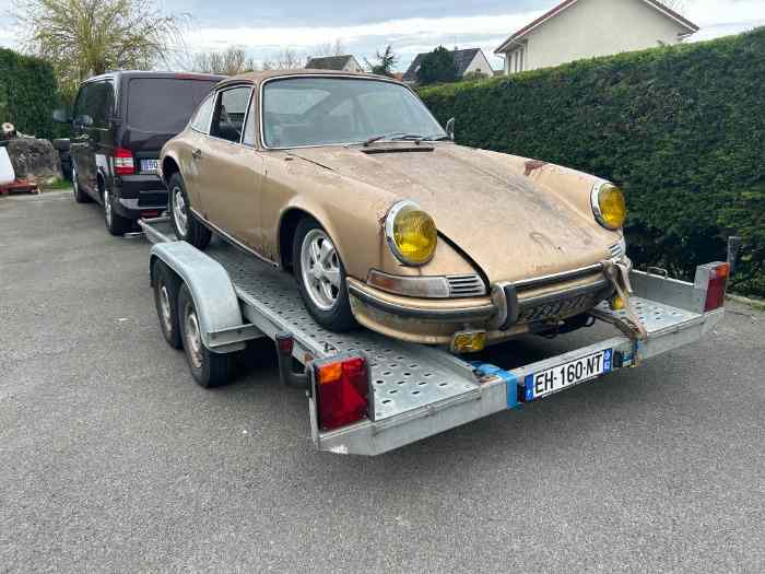 PORSCHE 911 T 1968 a restaurer avec CG en règle origine SONAUTO 0