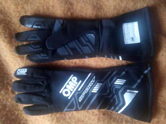 Paire de Gants OMP Sport Taille 11 ( L ) FIA 8856-2018. Neuve ! 0