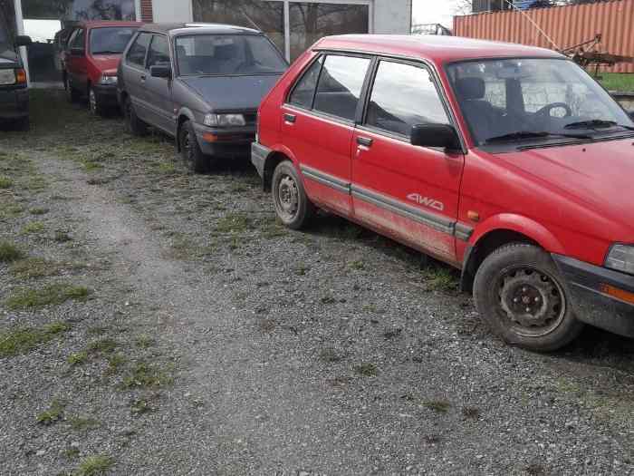 Lot de 3 Subaru Justy 4x4