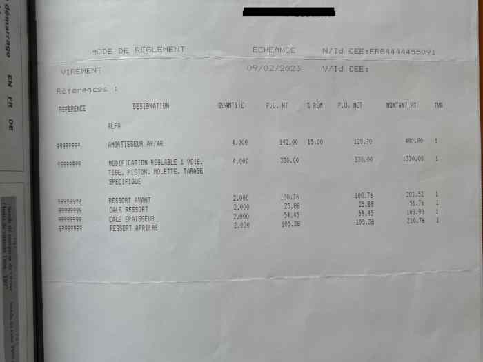 Amortisseur AV/AR Bilstein Compétition 3