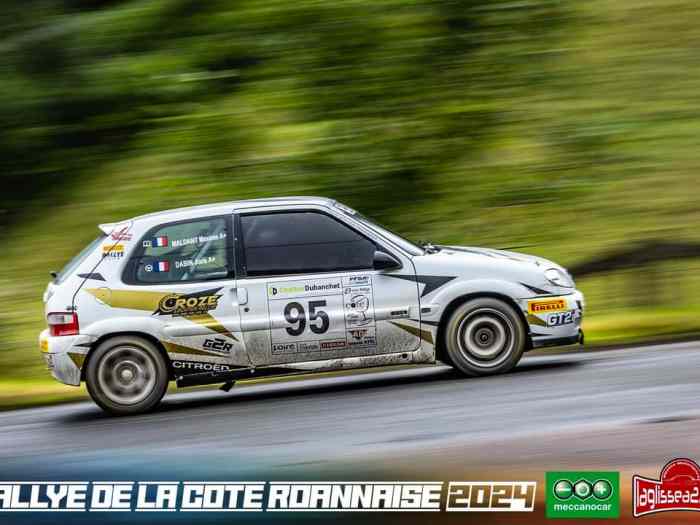 Croze location loue 106 et saxo top n2 pour le rallye du devoluy 2024 2