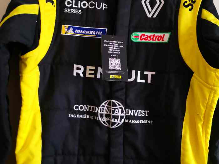 Combinaison Renault Clio Cup Series neuve T46 1