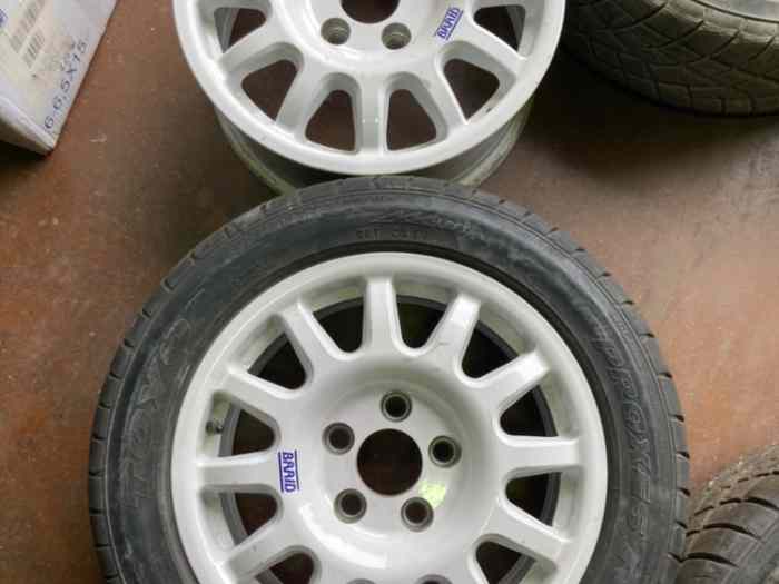 6 Jantes alu BRAID Full Race TA pour opel Astra G et H en 5 trous et 15 pouces 5