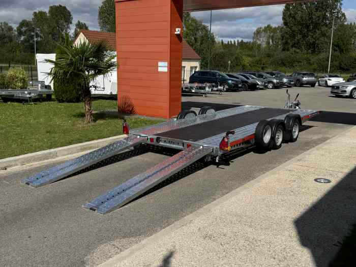 REMORQUE PORTE VOITURE BRIAN JAMES A-TRANSPORTER A4 5.0m X 2.0m 3000 kg 3