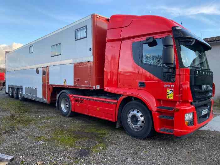 Ensemble Iveco + Semi porte voiture + motorhome 2