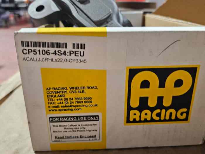 Pinzas freno Ap Racing Peugeot Sport 2