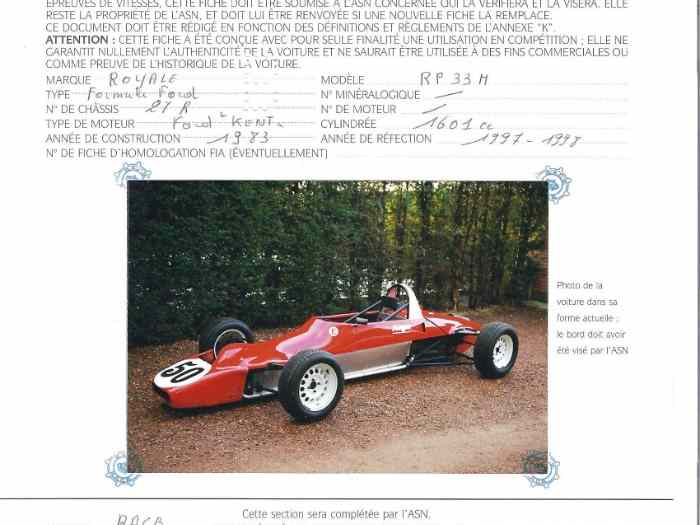 ROYALE RP 33 M27 Formule Ford 1983 4