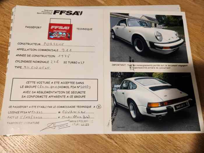 Porsche 911 2.7 groupe 3, passeport FFSA, à embellir 5