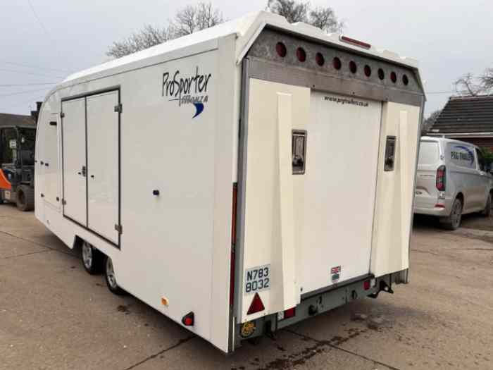 A SAISIR OCCASION - 2 Remorques PRG TRAILERS PROSPORTER MONZA 5.80M X 2.26M 2